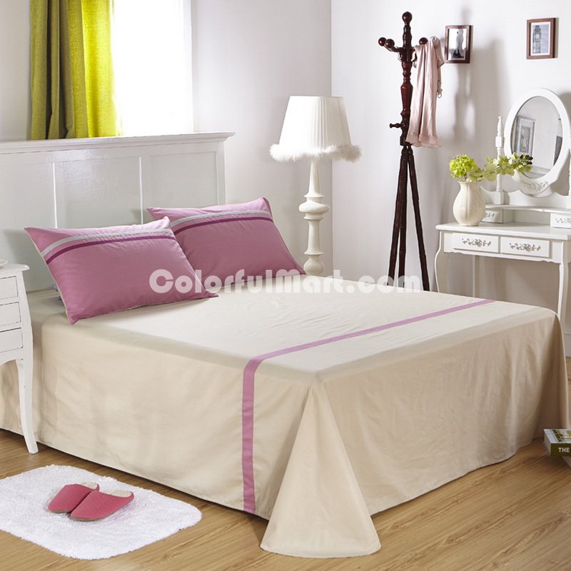 Gentle And Cultivated Pink Modern Bedding College Dorm Bedding - Click Image to Close