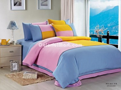 Blue Pink And Yellow Teen Bedding Kids Bedding