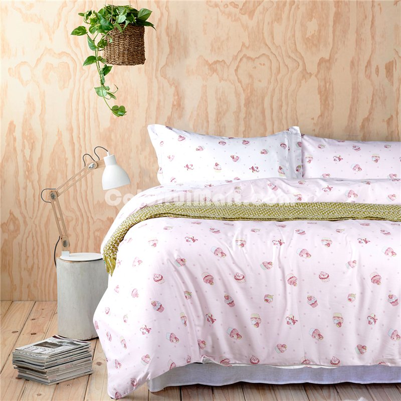 Tiramisu Pink Bedding Set Teen Bedding Dorm Bedding Bedding Collection Gift Idea - Click Image to Close