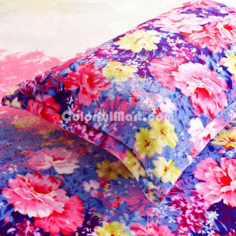 Alice Rose Flowers Bedding Flannel Bedding Girls Bedding - Click Image to Close