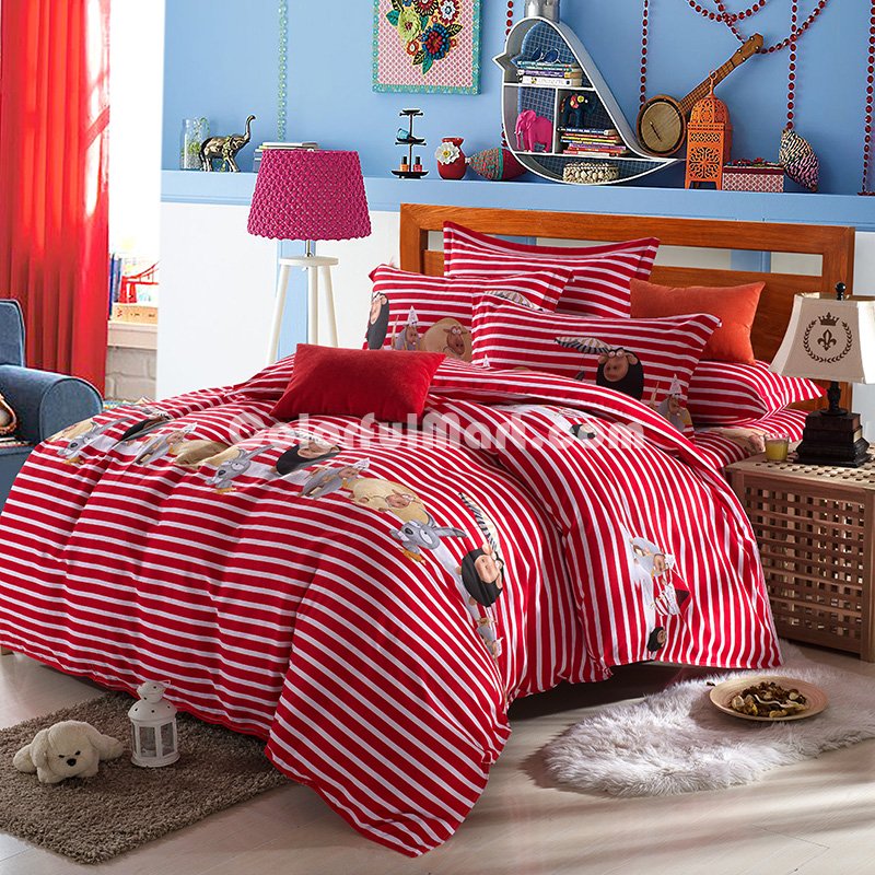 Afo Red Bedding Modern Bedding Cotton Bedding Gift Idea - Click Image to Close