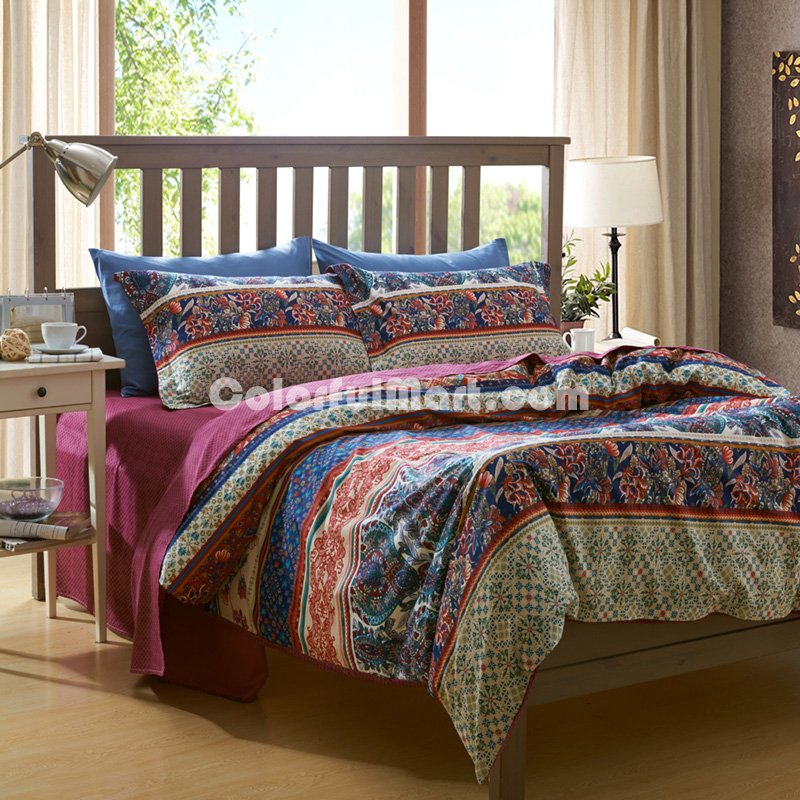 Lacus Blue Bedding Set Luxury Bedding Girls Bedding Duvet Cover Set - Click Image to Close