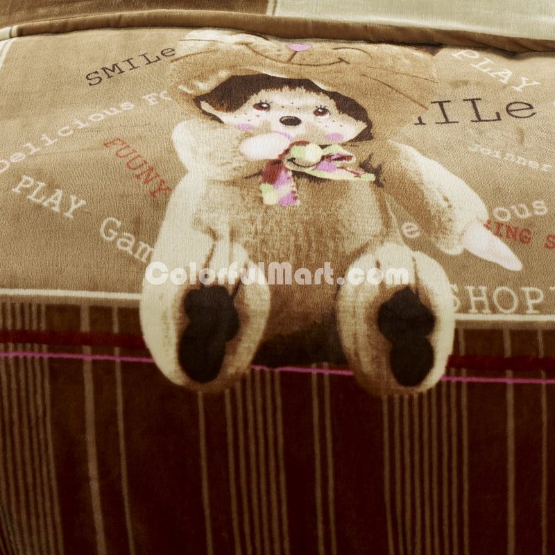Little Darling Flannel Duvet Cover Set Kids Bedding - Click Image to Close