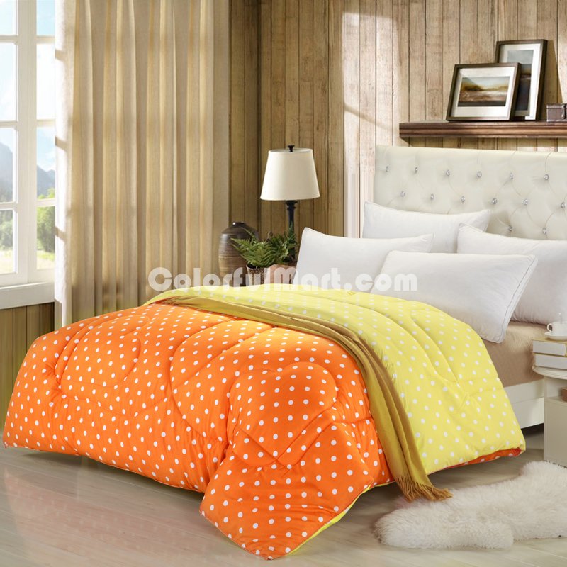 Warm Autumn Orange Comforter - Click Image to Close