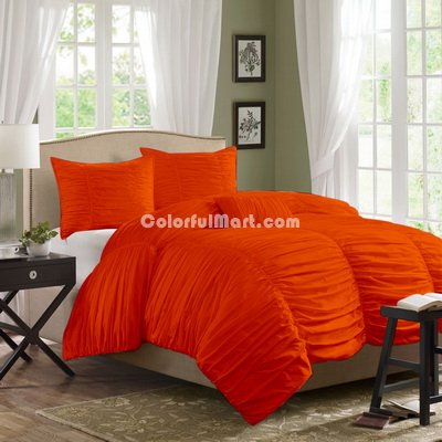 Yekarina Orange Duvet Cover Sets