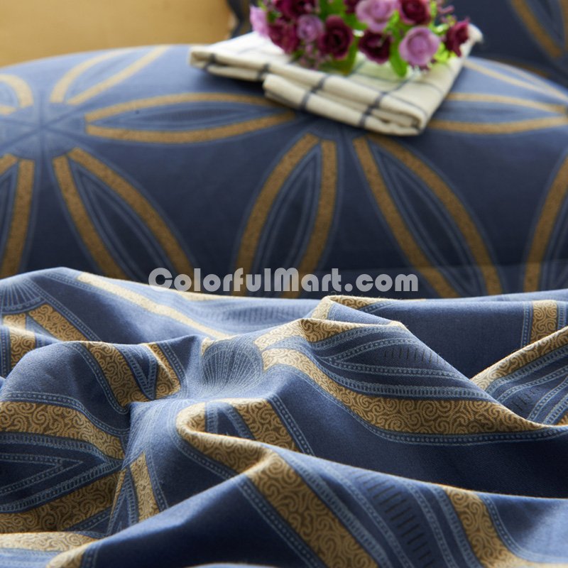 Lulu Blue Bedding Set Luxury Bedding Girls Bedding Duvet Cover Set - Click Image to Close