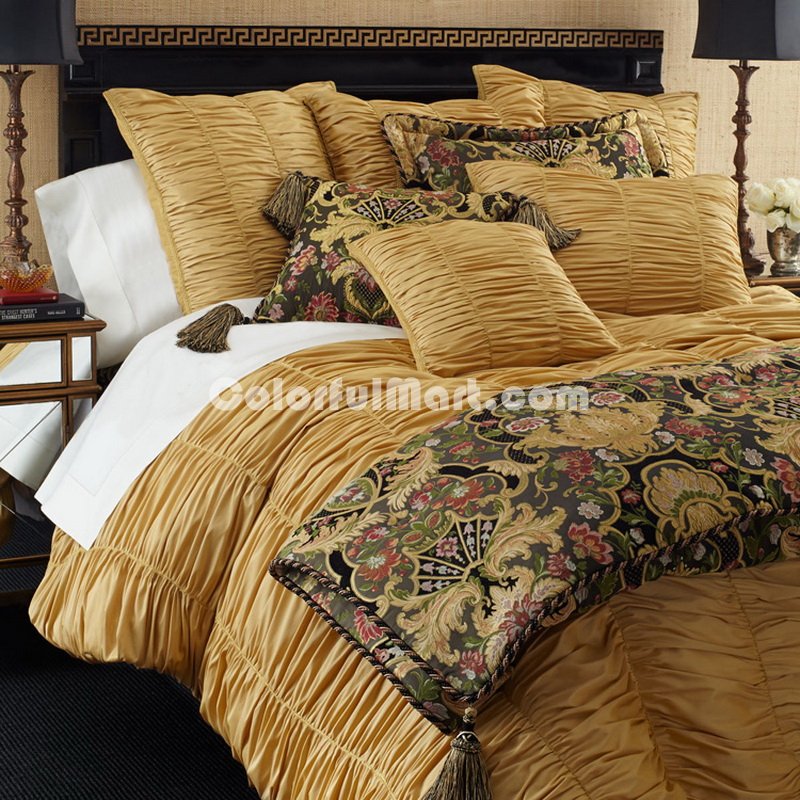 Taylor Yellow Luxury Bedding Quality Bedding - Click Image to Close