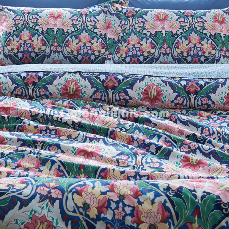 Katrina Blue Bedding Set Luxury Bedding Girls Bedding Duvet Cover Set - Click Image to Close