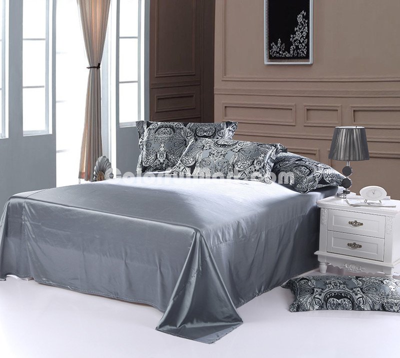 Fantasy Gray Silk Bedding Modern Bedding - Click Image to Close