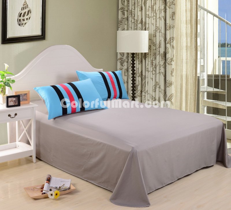 Sky Blue And Gray Teen Bedding Sports Bedding - Click Image to Close