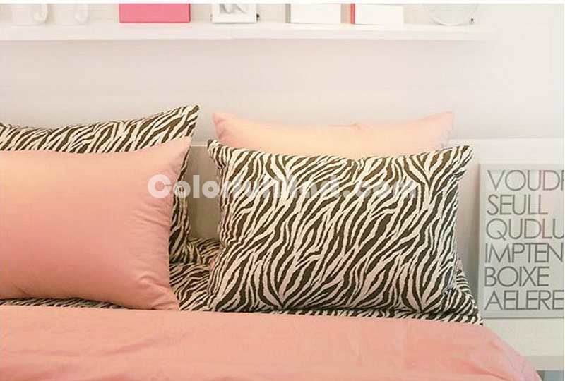 Pink Zebra Print Bedding Sets - Click Image to Close