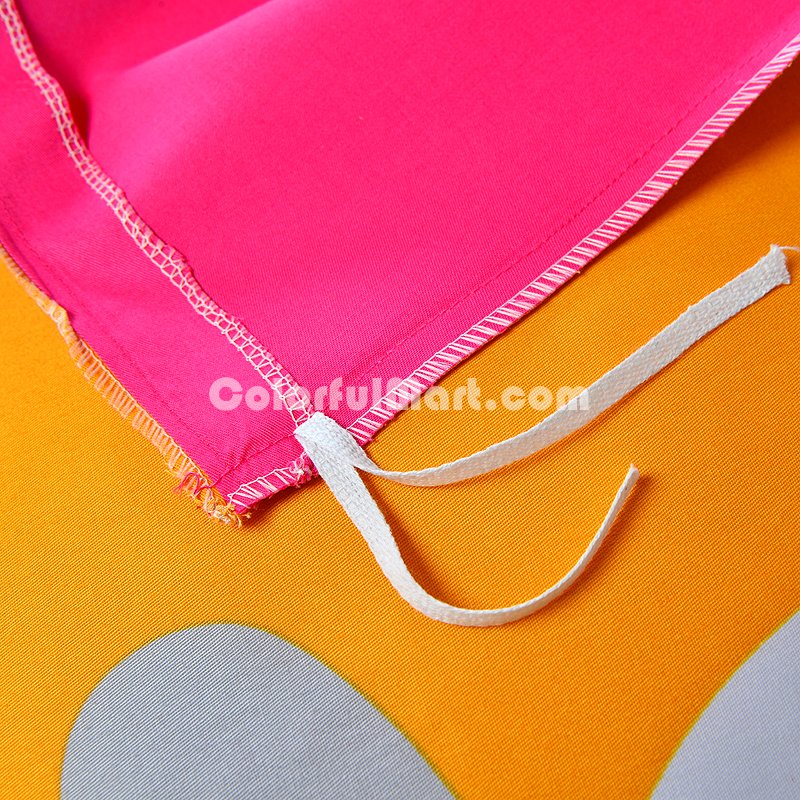 Hippo Orange Bedding Set Kids Bedding Duvet Cover Set Gift Idea - Click Image to Close