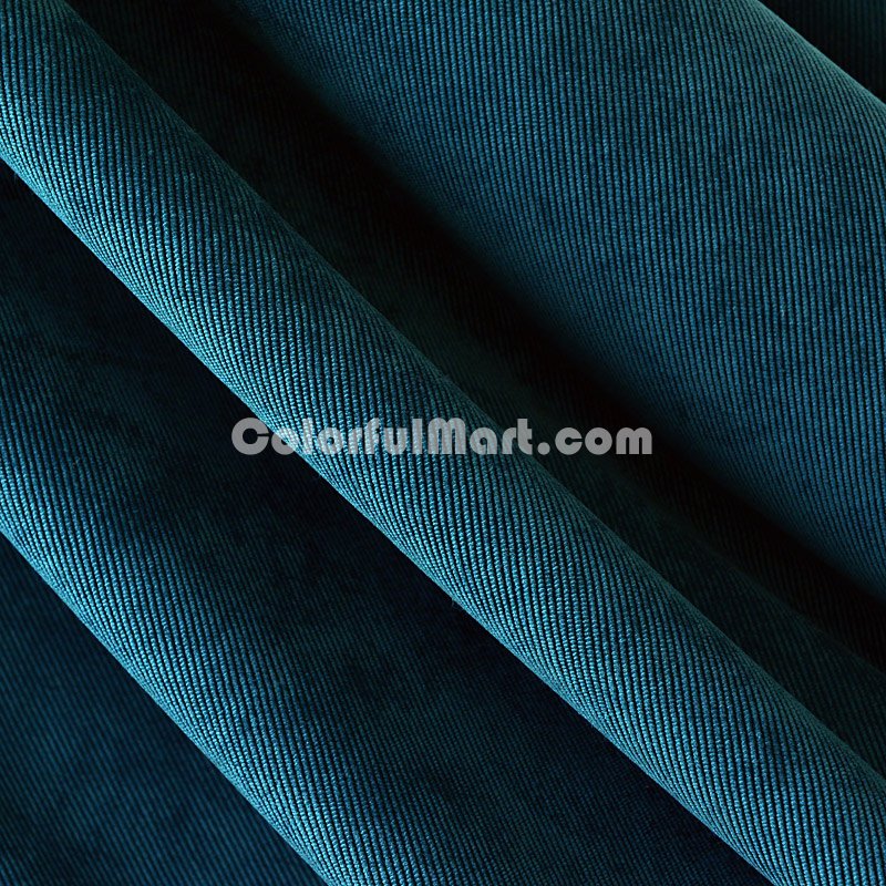 Navy Blue Duvet Cover Set Corduroy Bedding - Click Image to Close