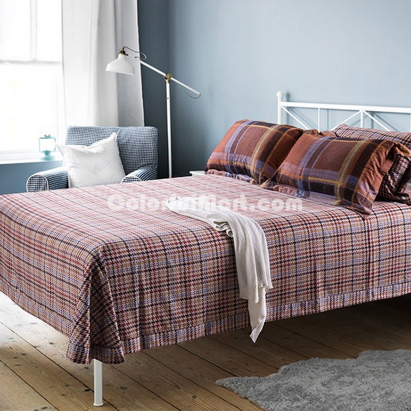 Modern Nocturnes Brown Bedding Set Modern Bedding Collection Floral Bedding Stripe And Plaid Bedding Christmas Gift Idea - Click Image to Close