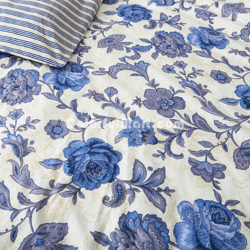 Jayla Blue Bedding Set Luxury Bedding Girls Bedding Duvet Cover Set - Click Image to Close