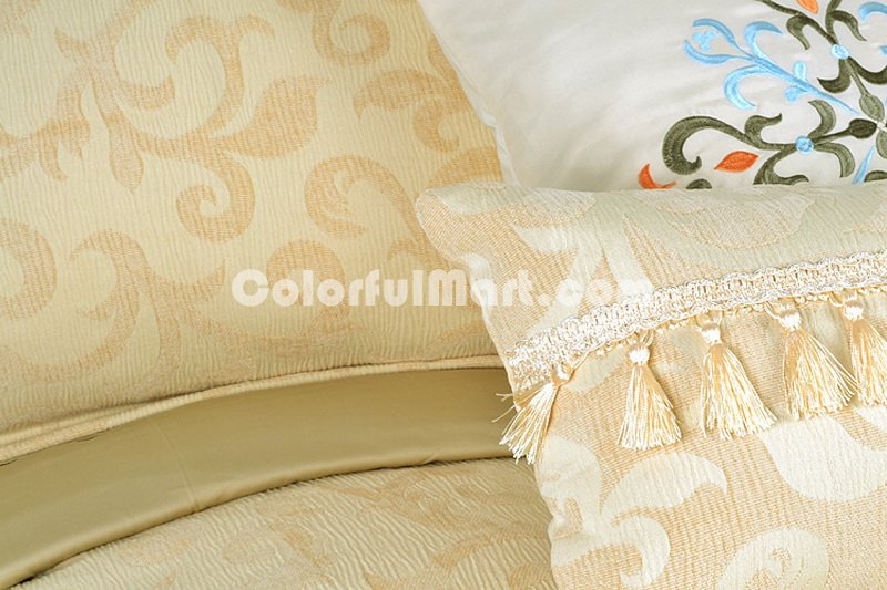 September Shangri La Yellow Duvet Cover Set Luxury Bedding - Click Image to Close