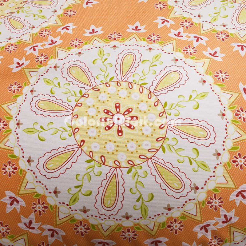 The Impression Of Seattle Orange Duvet Cover Set European Bedding Casual Bedding - Click Image to Close