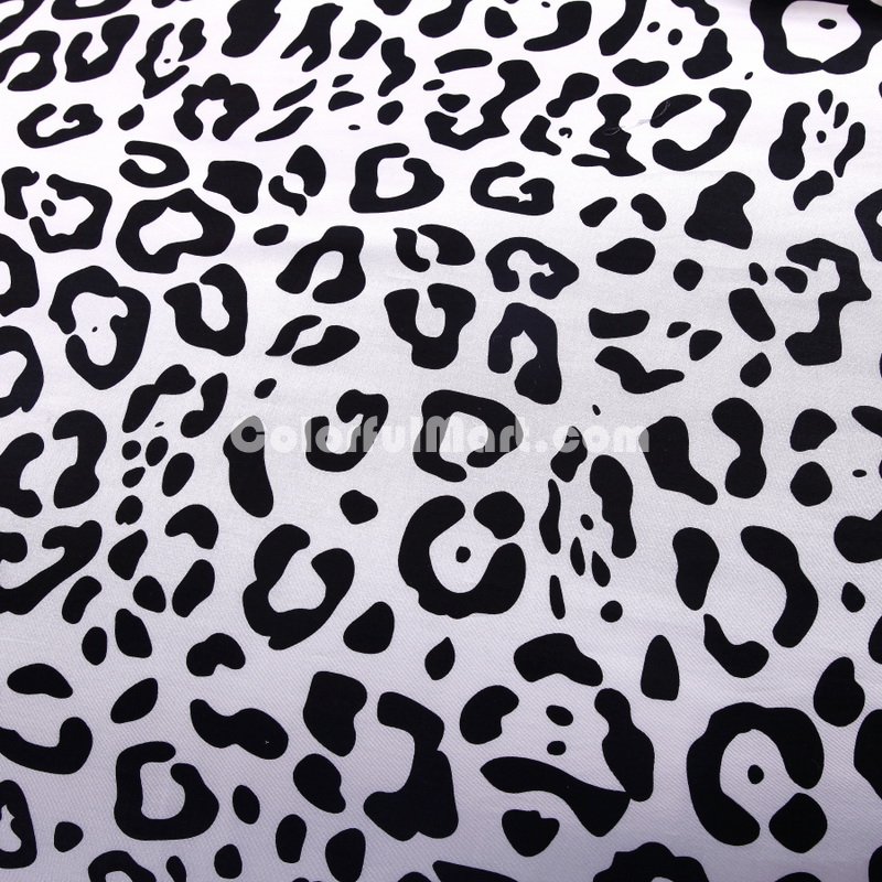 Martha Cheetah Print Black And White Bedding Classic Bedding - Click Image to Close