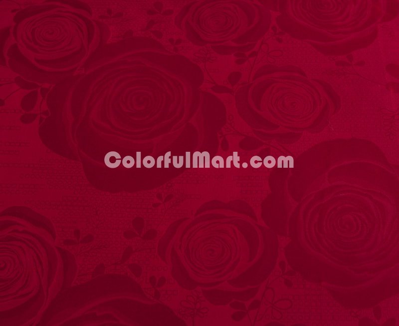 Fragrance Of Flowers Red Luxury Bedding Wedding Bedding - Click Image to Close