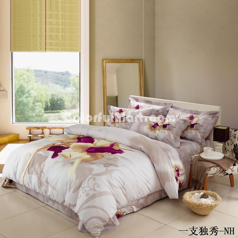 A Single Flower Duvet Cover Sets Luxury Bedding - Click Image to Close
