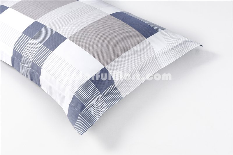 Life Style Stripes And Plaids Blue Bedding Set Teen Bedding Dorm Bedding Bedding Collection Gift Idea - Click Image to Close