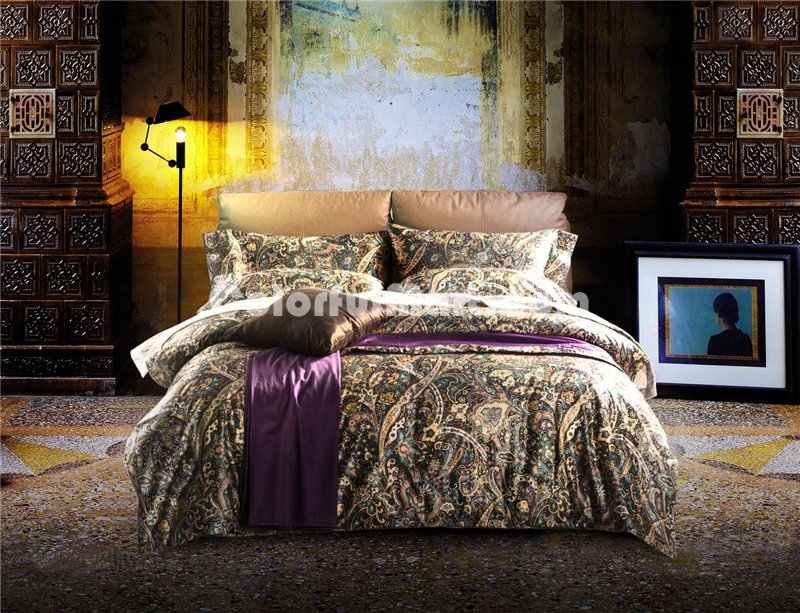 Eddie Purple Bedding Set Luxury Bedding Collection Pima Cotton Bedding American Egyptian Cotton Bedding - Click Image to Close