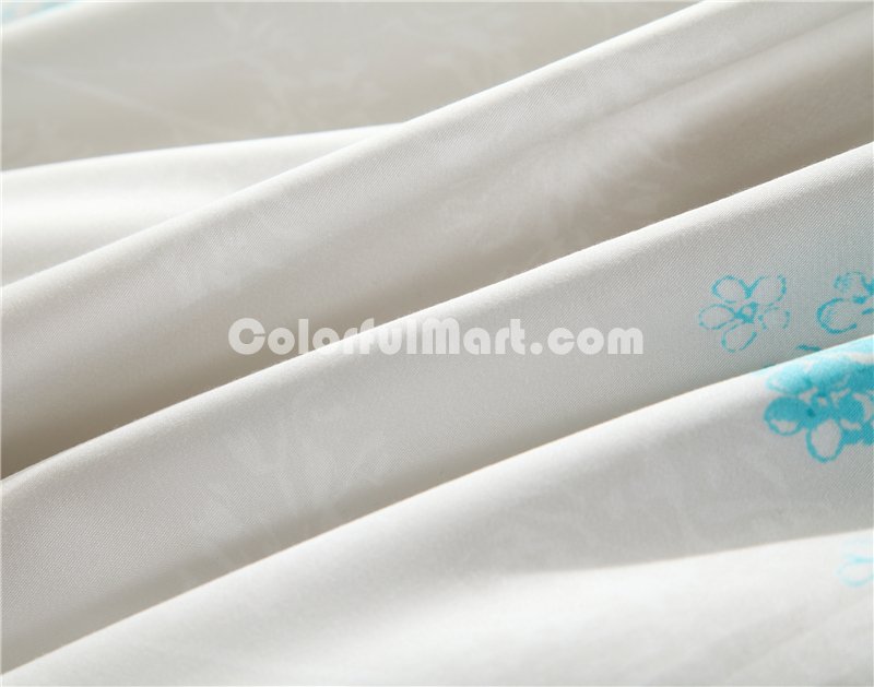 Felicity Blue Bedding Set Girls Bedding Floral Bedding Duvet Cover Pillow Sham Flat Sheet Gift Idea - Click Image to Close