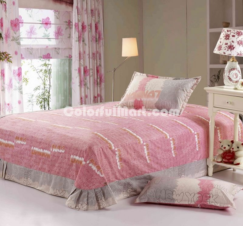 Milan Pink 3 Pieces Girls Bedding Sets - Click Image to Close