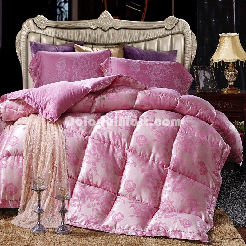 Jill Pink Comforter Luxury Comforter Down Alternative Comforter - Click Image to Close