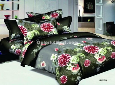 Exquisite Flowers Duvet Cover Set 3D Bedding