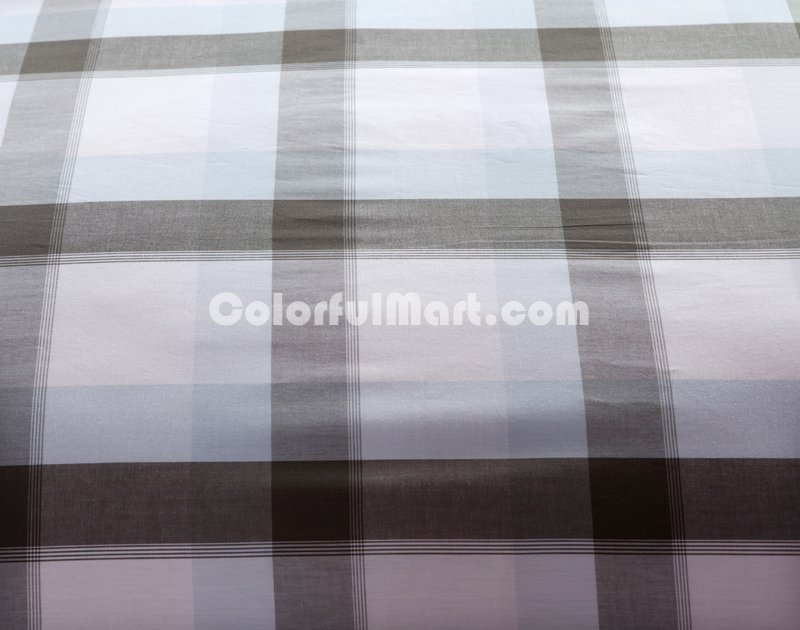 Simple Style Grey Tartan Bedding Stripes And Plaids Bedding Luxury Bedding - Click Image to Close