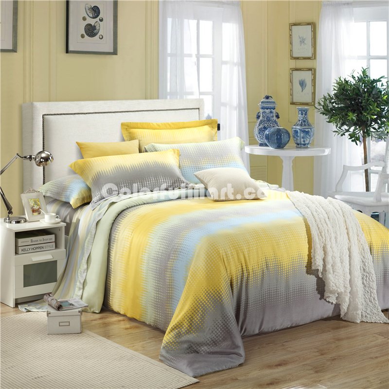 Psychedelic Colors Yellow Bedding Set Girls Bedding Floral Bedding Duvet Cover Pillow Sham Flat Sheet Gift Idea - Click Image to Close