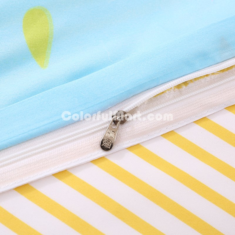 Fruits Blue Bedding Set Duvet Cover Pillow Sham Flat Sheet Teen Kids Boys Girls Bedding - Click Image to Close