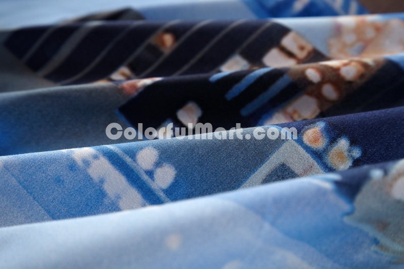 Fashion Capital Blue Bedding 3d Duvet Cover Set - Click Image to Close