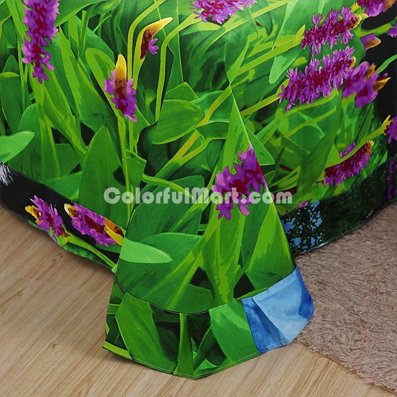 Lavender And Panda Bedding 3D Duvet Cover Set - Click Image to Close