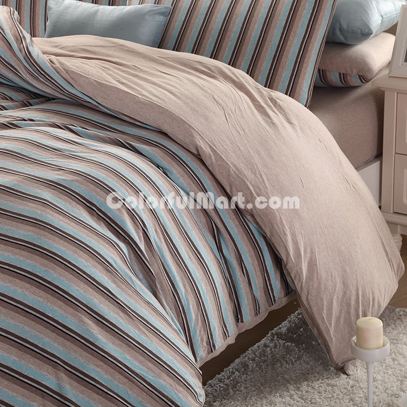 Rainbow Heaven Beige Knitted Cotton Bedding 2014 Modern Bedding - Click Image to Close