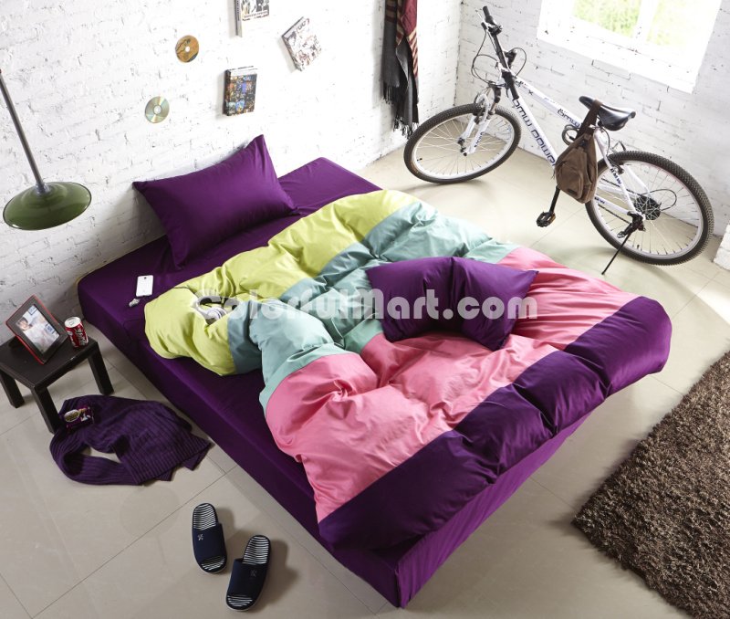 Princess Purple Modern Bedding Teen Bedding - Click Image to Close