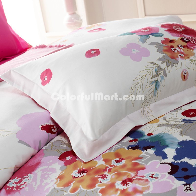 Ink Painting Flowers Modern Duvet Cover Bedding Sets - Click Image to Close