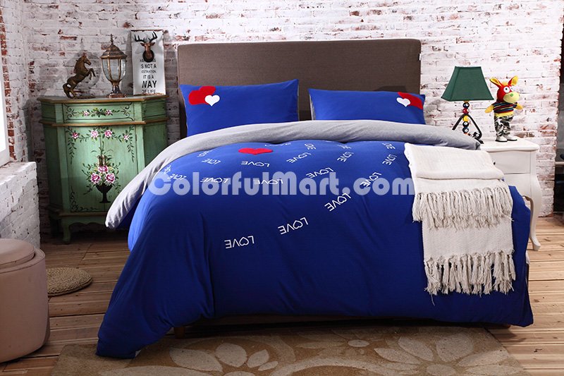 Love Sapphire Knitted Cotton Bedding 2014 Modern Bedding - Click Image to Close