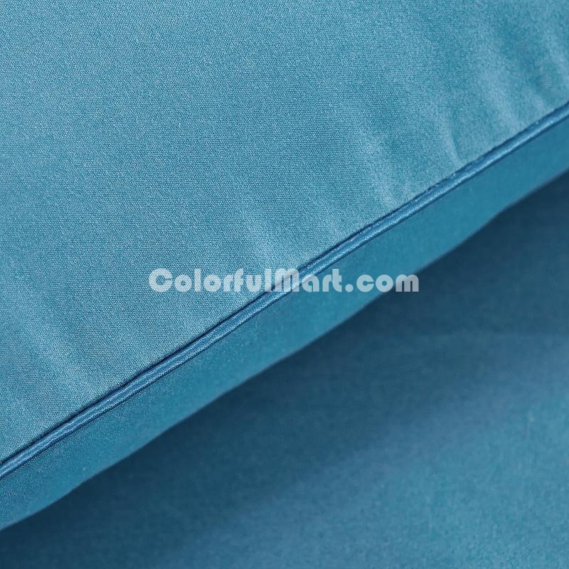 Solid Royal Blue Bedding Set Duvet Cover Pillow Sham Flat Sheet Teen Kids Boys Girls Bedding - Click Image to Close