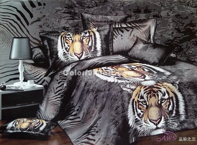 Jungle King Tiger Style Duvet Cover Set 3D Bedding