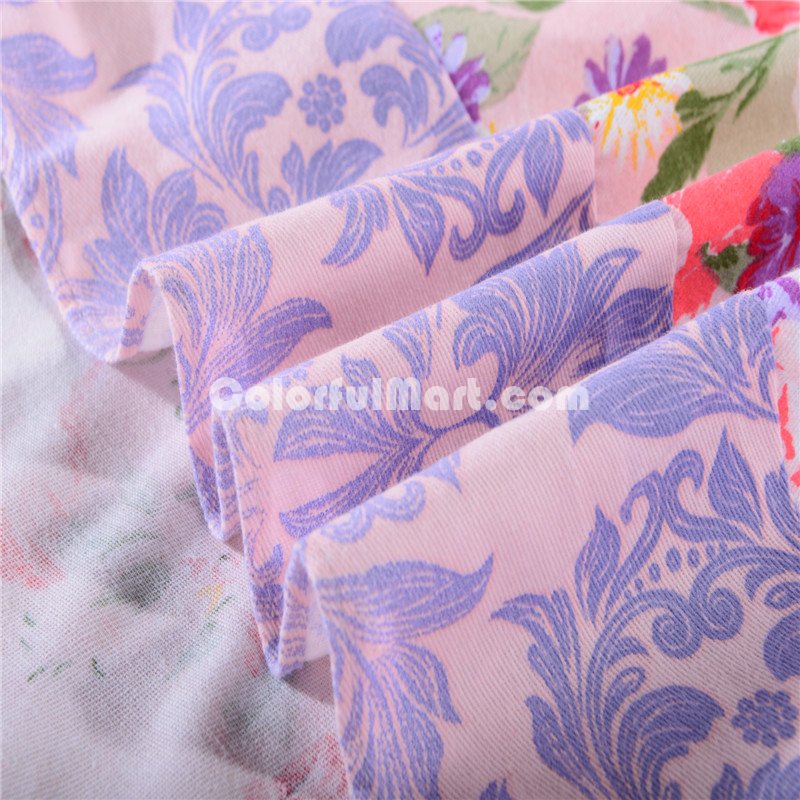 Floral Pink Bedding Modern Bedding Cotton Bedding Gift Idea - Click Image to Close