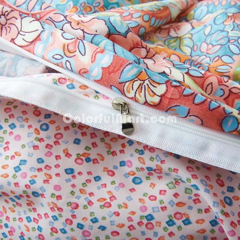 Riven Pink Bedding Set Luxury Bedding Girls Bedding Duvet Cover Set - Click Image to Close