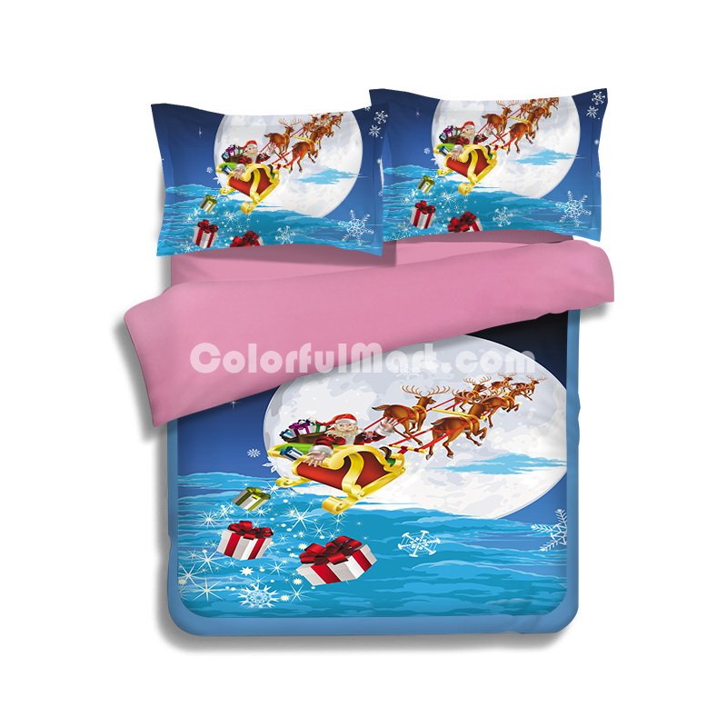 Christmas Your Gift Blue Bedding Duvet Cover Set Duvet Cover Pillow Sham Kids Bedding Gift Idea - Click Image to Close