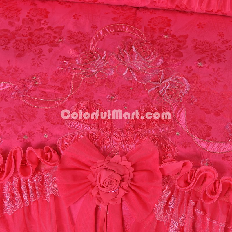 Amazing Gift Romantic Wedding Rose Bedding Set Princess Bedding Girls Bedding Wedding Bedding Luxury Bedding - Click Image to Close