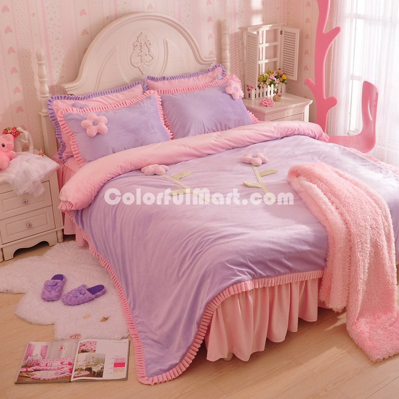 What A Woman Purple And Pink Princess Bedding Girls Bedding Women Bedding - Click Image to Close