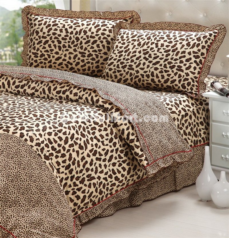 Leopard Printing Cheetah Print Bedding Sets [101201000005] - $ :  Colorful Mart, All for Colorful Life!