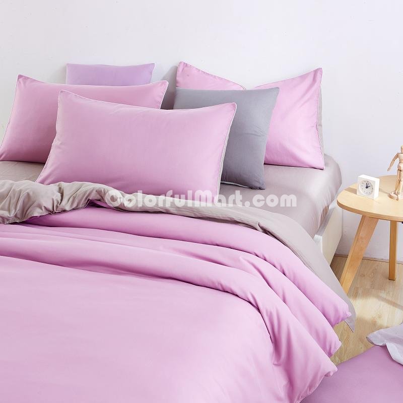 Brown Mauve Bedding Set Duvet Cover Pillow Sham Flat Sheet Teen Kids Boys Girls Bedding - Click Image to Close