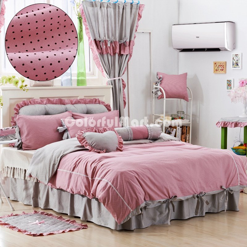 Lithe And Graceful Pink Polka Dot Bedding Princess Bedding Girls Bedding - Click Image to Close