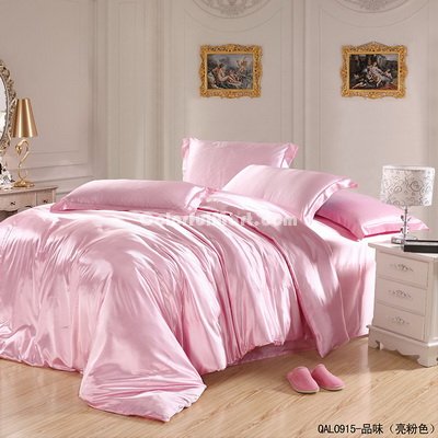 Taste Light Pink Bedding Silk Bedding